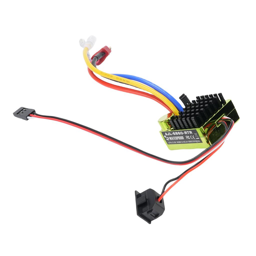 RC Brushed ESC Water Proof 1/10 RC Car Boat Electronic Speed Controller for 540 550 750 Motor