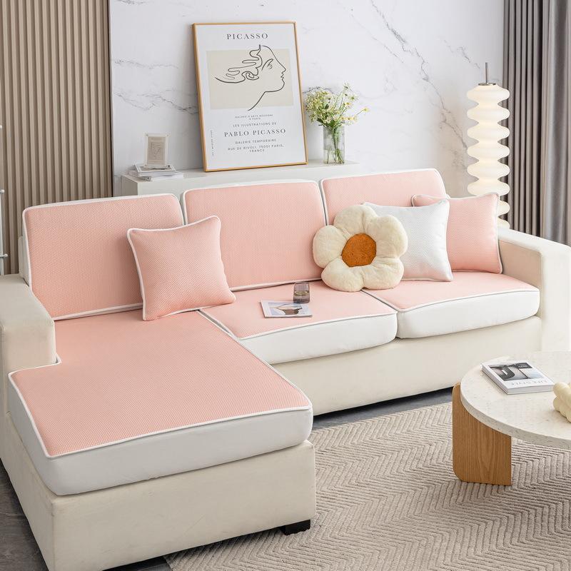 

Cool Ice Silk Elastic Sofa Cover All-Inclusive Universal Cover New Summer Sofa Cushion Summer Cover Hat 70*70cm