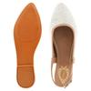 Shoetopia Womens Slingback Ballet Flats Cap Closed Toe Casual Ballerina Shoes with Adjustable Back Strap & Cushioned Insole