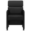 Dining Chairs with Casters 2 pcs Black 58 x 65 x 98 cm