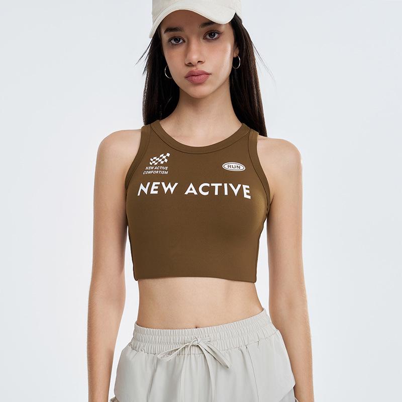 

Женский американский ретро спортивный жилет с противоударными подушечками для йоги и фитнеса XL