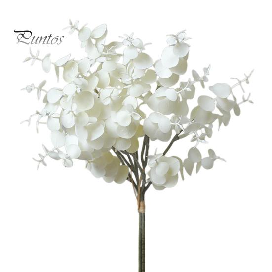 

15,7-дюймовые искусственные листья эвкалипта, стебли, искусственные листья эвкалипта, ветки, цветные имитационные листья для домашнего декора, вечеринки, свадьбы белый