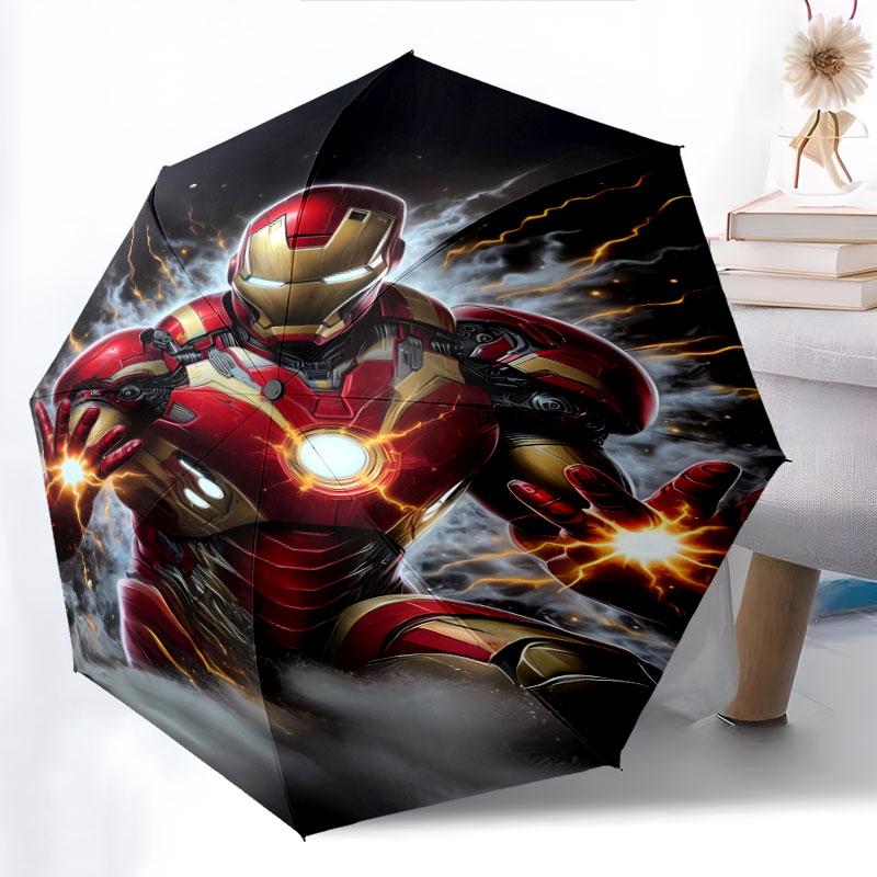 The Iron Man Sunny Day Umbrella Is A Portable, Semi-automatic Folding Umbrella, Making It The Perfect Gift Family and Friends.