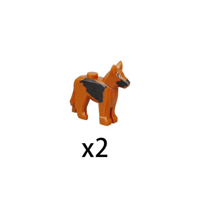 MOC Stadt Mini Süßes Tier Bär Schaf Ziege Huhn Hund Schwein Familie Bauernhof Bausteine Zubehör Kinderspielzeug Weihnachtsgeschenk