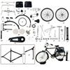 110 Classic Diy 28 Assembled Alloy Bike Toy Car Model Decoration Kids Gift