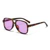 Fashion European and American pilots men's UV-proof sunglasses women's plain face small trend versatile sunglasses
