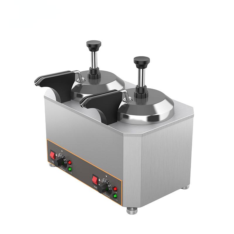 Aquecedor elétrico de bebidas para aquecimento e distribuição de calda de chocolate e geleia Aquecedor elétrico de molho Bomba dispensadora
