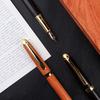 Brass Sandalwood Pen, Students Can Use Practice Pen, Business Office Can Change Ink Bag Pen Lettering
