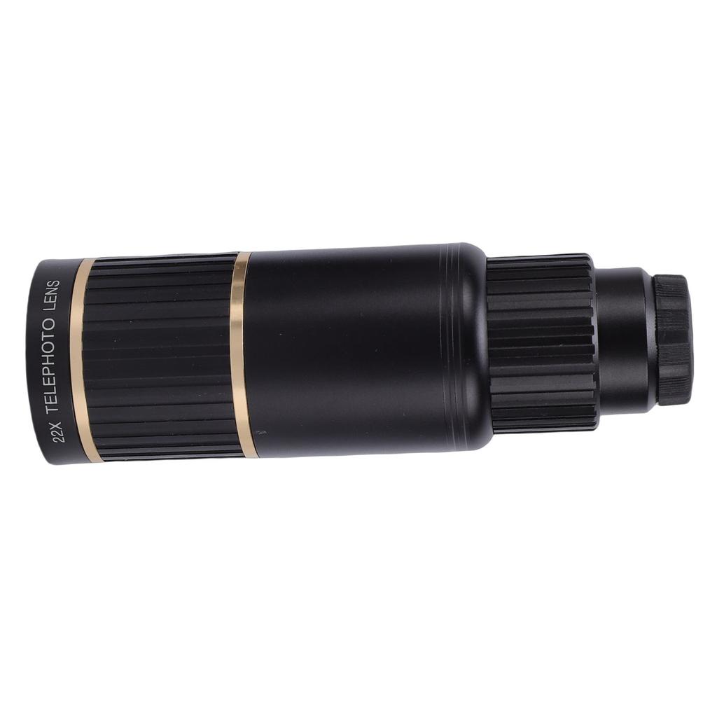 Phone Camera Lens Kit 0.63X Wide Angle 198 degrees  Fisheye 22X Telephoto 15x Macro Camera Lens with E Clip Tripod