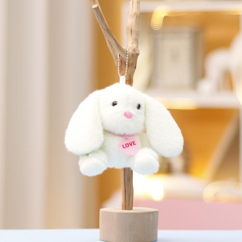 Rabbit Cute Keychain Cartoon Girl Backpack Decorative Pendant Plush Gift Doll