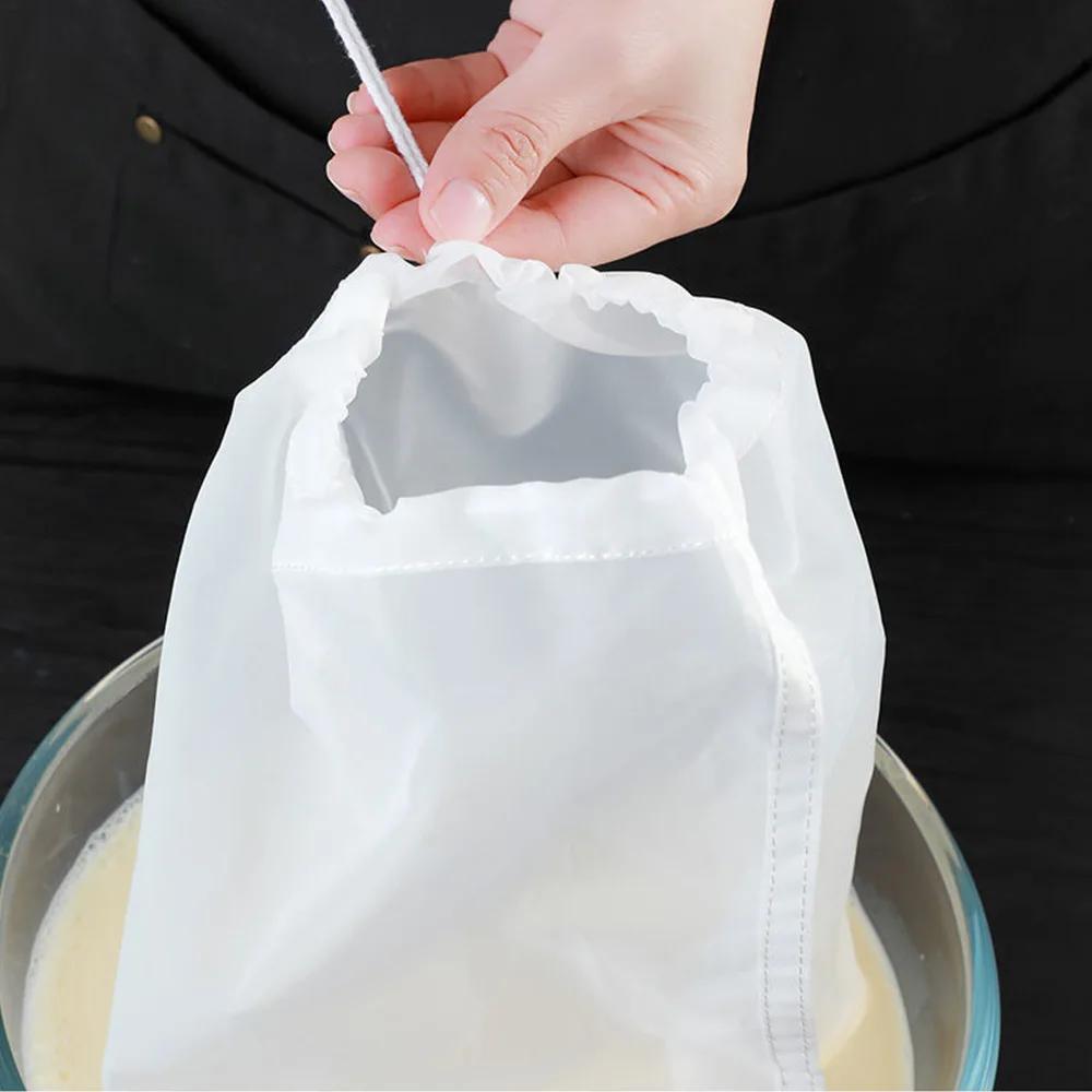 Nylon-Filterbeutel, Gemüse, Milchsieb, Sieb, Abfluss, Teefilter, Netzbeutel, Küchenhelfer für Zuhause, Lebensmittel, Käsetuch, Honigsieb