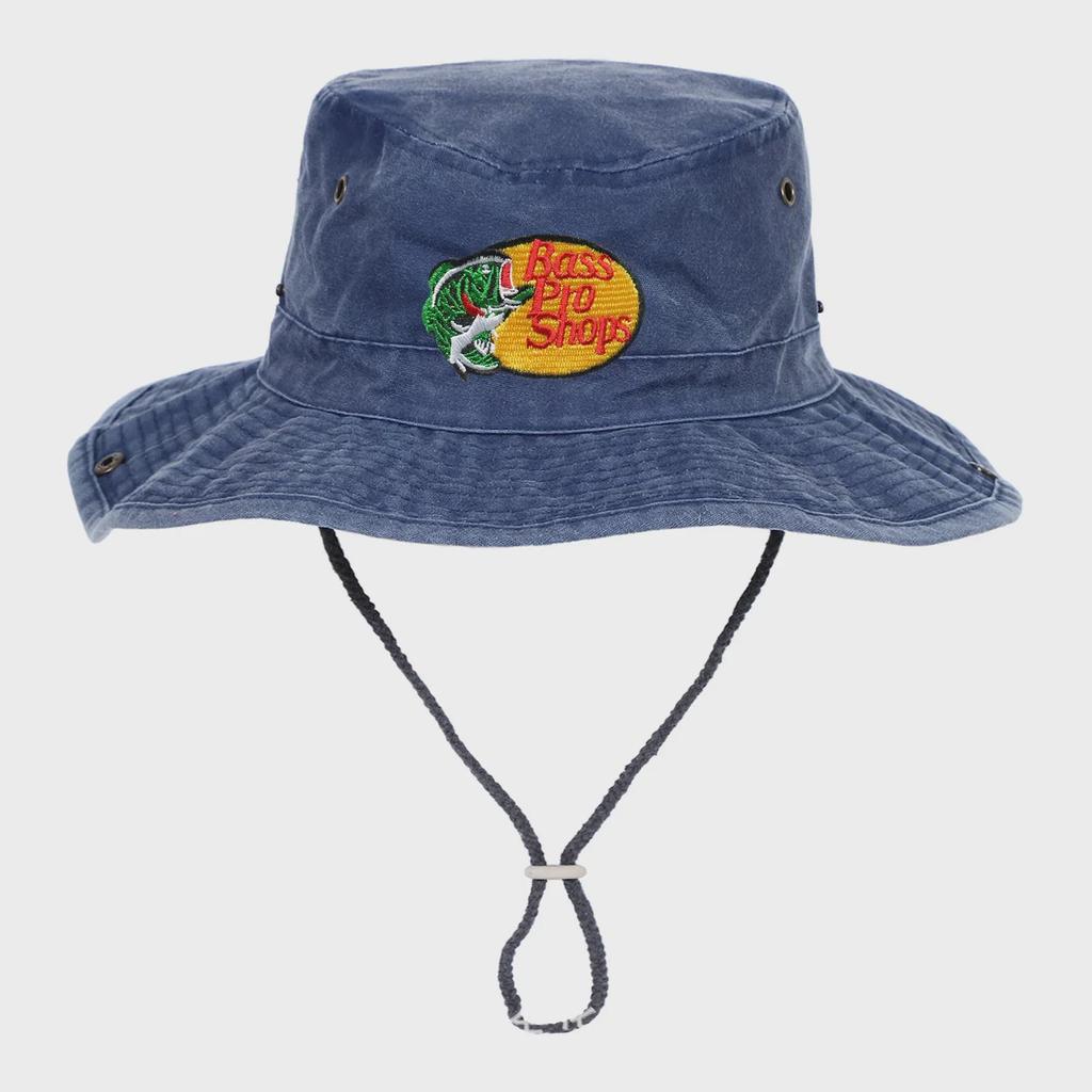 Bass Pro Shops Siuvinėta Platus Kraštas Džinsinė Žvejybos Kepurė