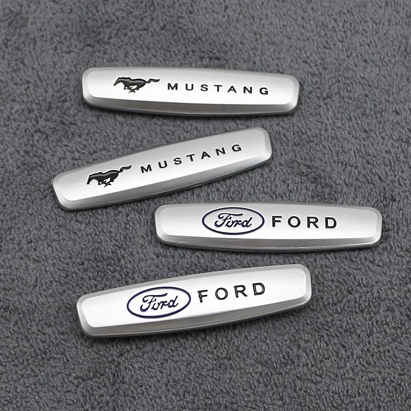 1/2Pcs Metal Car Seat Headrest Badge Emblem Backrest For Ford Focus Fiesta Mustang Mondeo Fusion Auto Interior Tuning Accessory