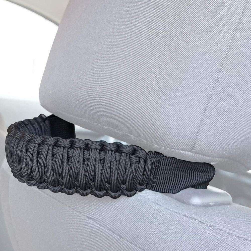 2 Pcs Polyester Car Seat Handle Back Auxiliary Accessories Rear Seat Safety Armrest  Vehicle