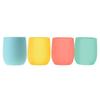 Portable Pure Color Baby Snack Cup Anti Scalding Food Grade Silicone Water Cup Learning to Drink Cup for Children
