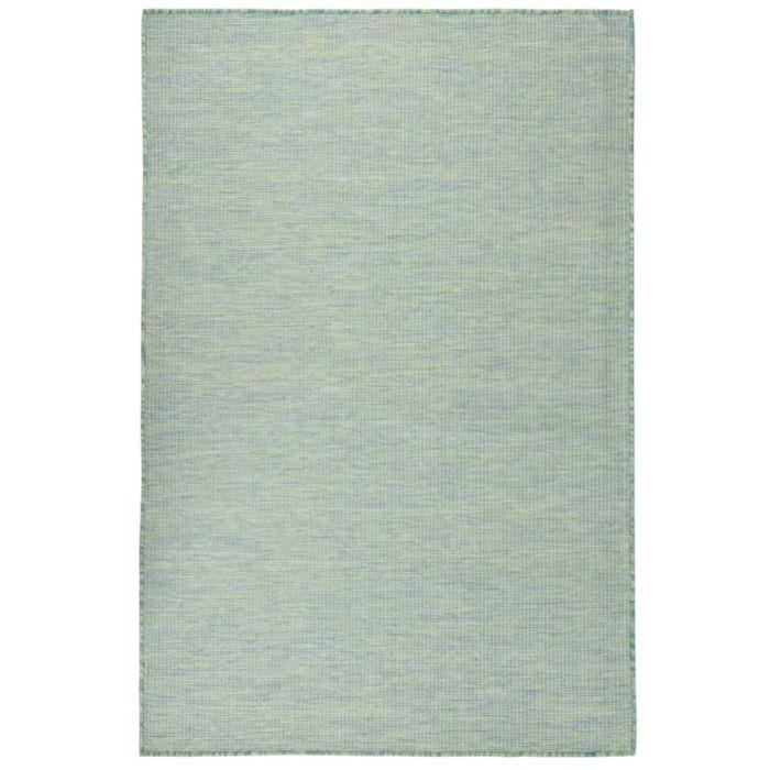 VidaXL Tapis à tissage plat d'extérieur 120x170 cm Turquoise