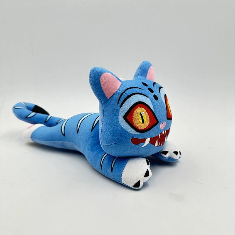 Peluche Anime Kpop Cacciatori di Demoni Carino Tigre Viola Cappello Nero Gazza Con 3 Occhi Mostro Caccia Gruppo Femminile Peluche Per Regalo Fan