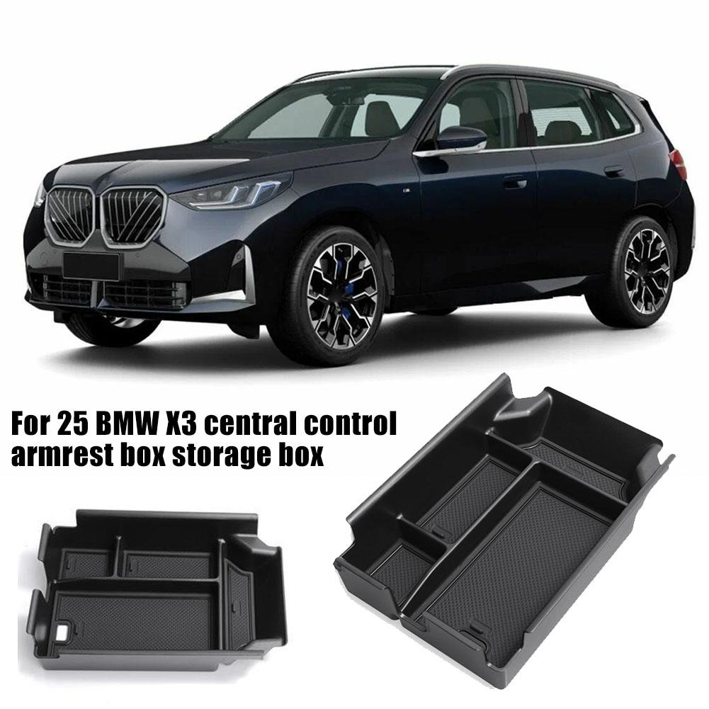 Center Console Storage Tray For BMW X3 G45 2025 Car Armrest Storage Box Organizer Case Insert ABS Auto Interior Accessories
