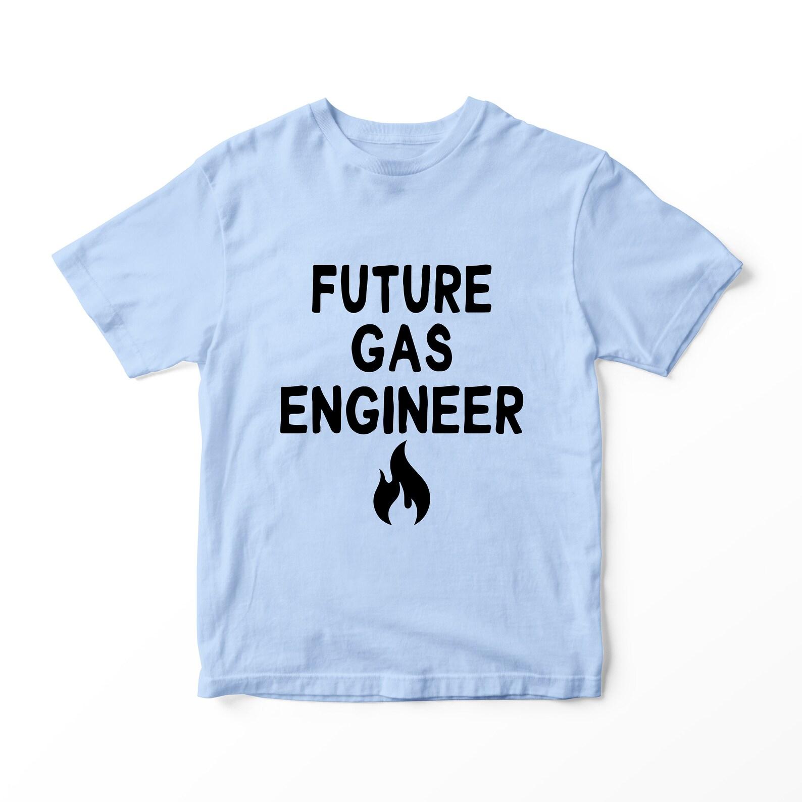 Personalized Future Gas Engineer Kids T-shirt: Funny Children s Gift 100