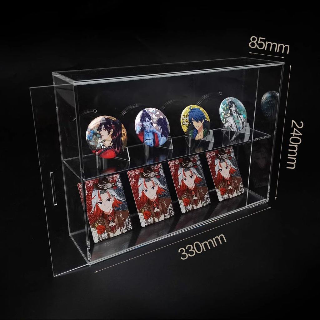 Acrylic Display Case,Display Cabinet for Mini Figures,Clear Desktop Storage Box Cabinet Organizer for Toys,Collections and Stone