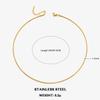Classic Stainless Steel Round Snake Chain Choker Necklace For Women 0.9mm-2.0mm Gold Silver Color Daily Fashion Female Jewelry
