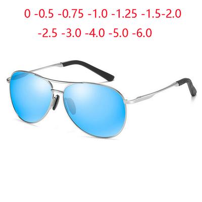 0 To -6.0 Oval Nearsighted Sunglasses Men Colorful Myopia Lens Prescription Sunglasses Male
