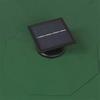 Wall Mounted Sun Umbrella with LEDs 300 cm Green