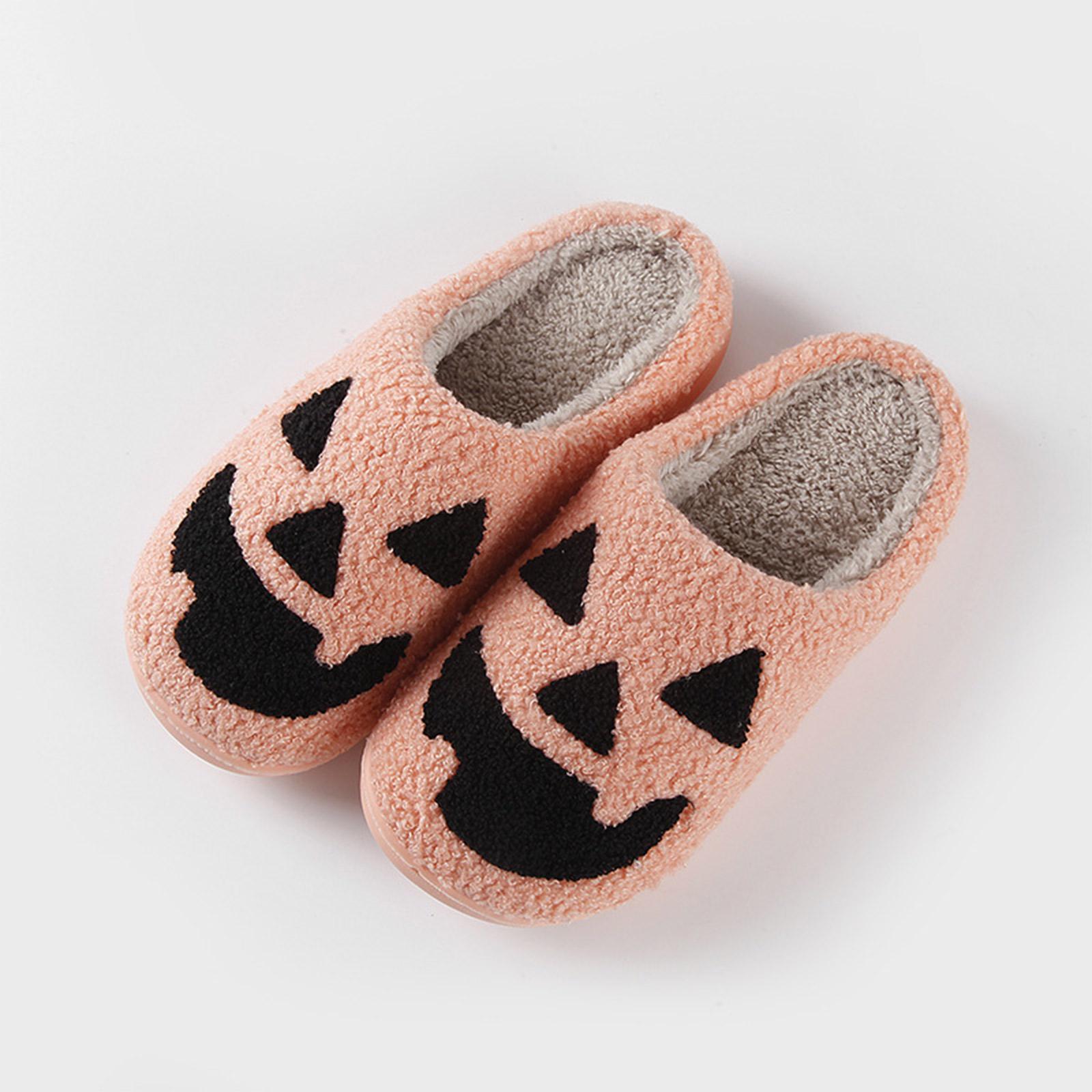 Women s Cotton Slippers Warm Home Cute Soft Plush House Slippers 38