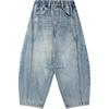 Mucmukn Kids' Retro Loose Curved-Leg Denim Jeans