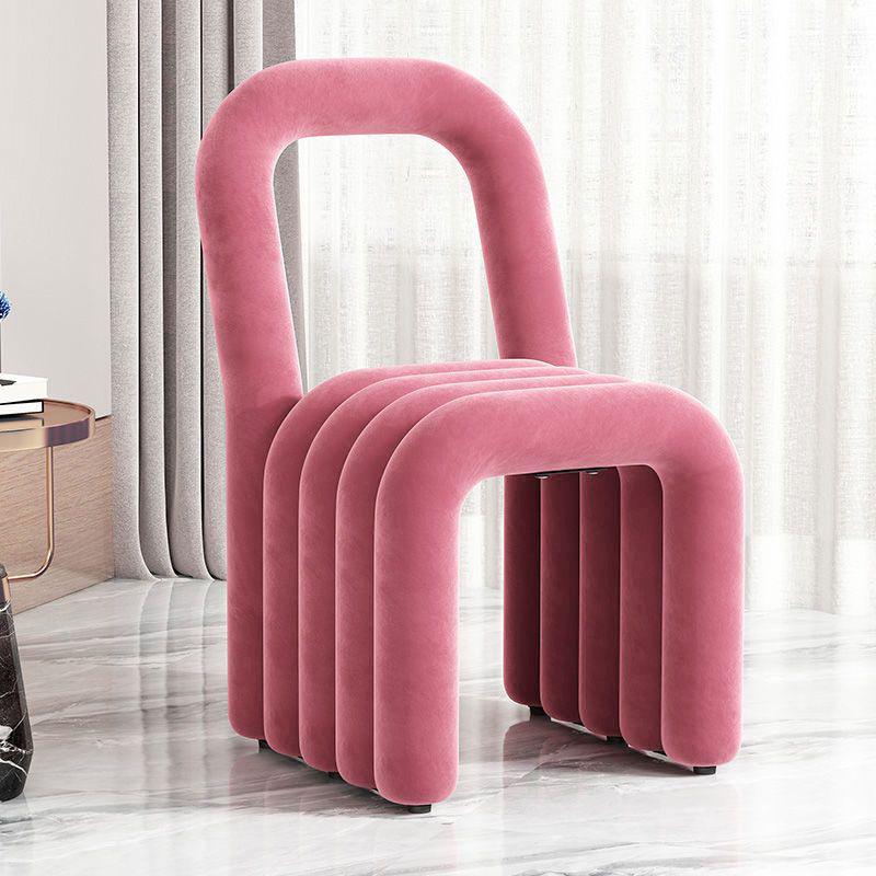 Simple Home Dopamine Dining Chair: Stylish Leisure Backrest and Creative Makeup Stool