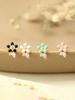 Minimal Piercing 925 Silver Flower Piercing Earring Collection