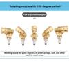 Pressure Washer Swivel Coupling Heavy Duty Brass Body with 5 Spray Tips 0 15 25 40 Degree Soap 4500 PSI 1/4 Inch Quick Connect
