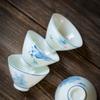 Hand-Painted Ceramic Teacup Set (6 Cups)