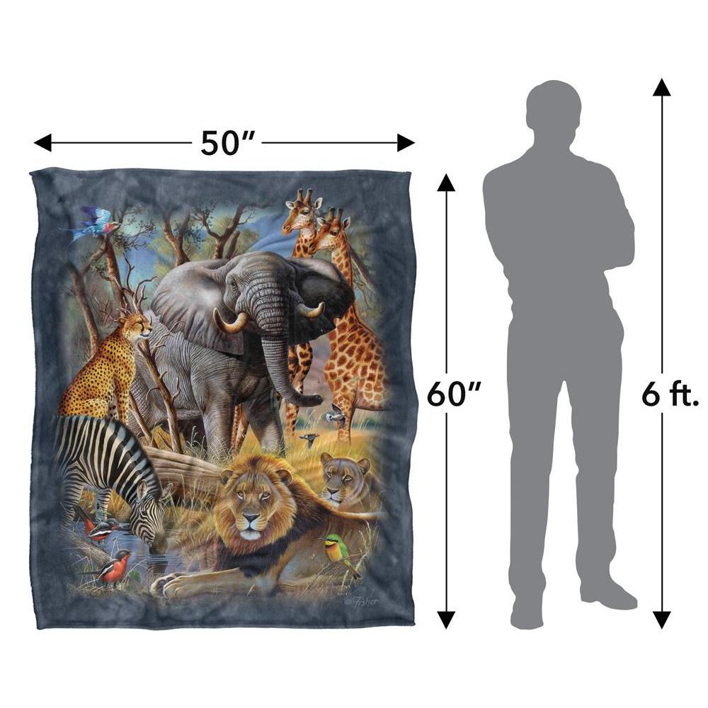 JQ Licensing Cf-Jp Silky Animals Supersoft Blanket