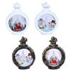 Christmas New Year Gifts Round Wind Light Merry Christmas Decoration for Home Ornaments Xmas Festive Party Supplies