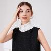 Vintage Plissiert Rüschen Falscher Kragen Einsatz Abnehmbarer Kragen Falscher Blusenkragen Halskrause Choker Modische Statements