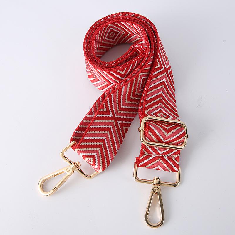 New Color Embroidered Shoulder Strap Crossbody Shoulder Bag Strap Adjustable Replacement Strap Creative Bag Parts Accessories