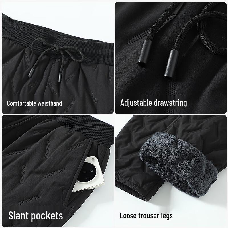 Warrior Men's Winter Fleece-Lined Warm Casual Outdoor Pants