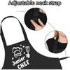 Auidy_6TXD Kids Apron and Chef Hat Set, Funny Apron (Junior CHEF) Adjustable Child Apron with 2 Pockets Waterproof Chef In Training Gifts for Boys