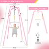 LUCKY BIG NINE Jumper Porta Stand Baby Toy Jump Exercise Baby Fitness Frame (Deep Purple)