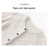 26 Autumn/Winter Women's Cashmere Blend Round Neck Cardigan - Osmanthus Stitch Thick Knit Sweater