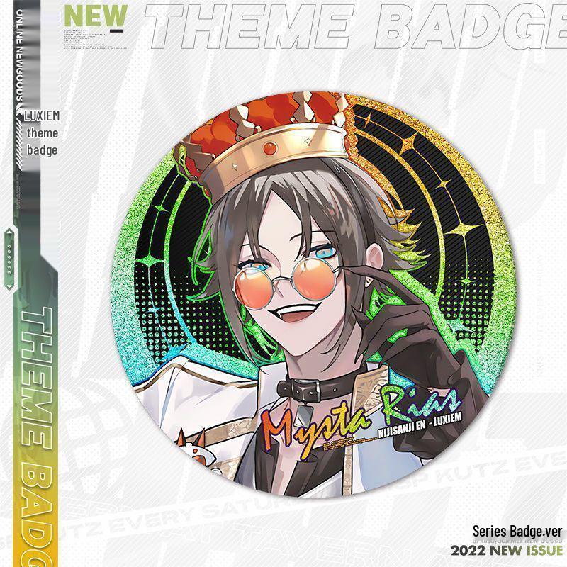 

Підвіска Luxiem Nijisanji: Шу, Міста, Айк, Вокс, Лука Аніме Лазерний Значок 58mm Laser Badge (All Models Available)