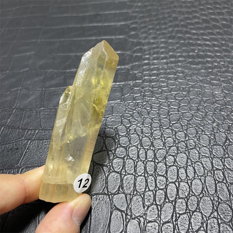 Hot for sale!Natural yellow crystal wand point crystal smoky topaz point reiki healing as a gift