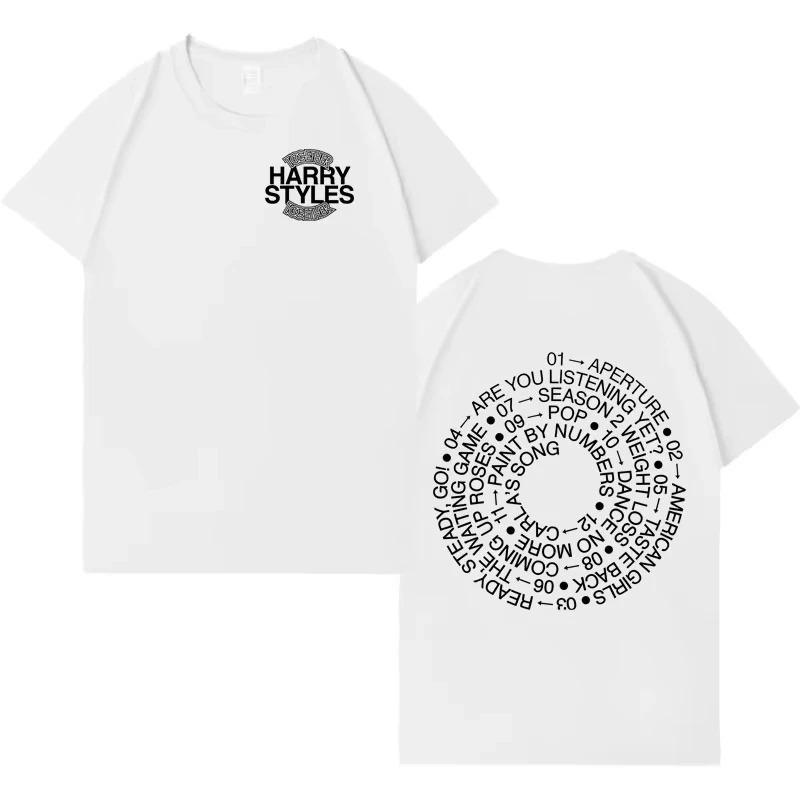Harry Styles 2026 New Album Letter Printed TShirt Comfortable Hip Hop Unisex Fashion Casual Crew Neck Women And Men TShirt