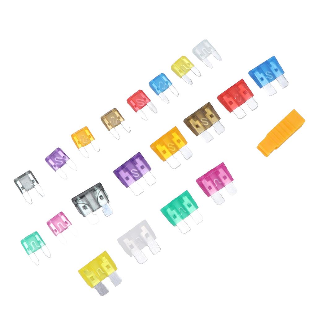 220pcs Blade Fuse Assortment Small Medium Size 2 3 5 7.5 10 15 20 25 30 35AMP for Car Trucks ATVs