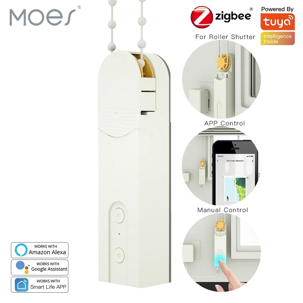 MOES Tuya Smart ZigBee3.0 Chain Blinds Motor Chain Motorized Roller shutter Shades Smart LifeAPP Alexa Google Voice Control