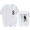 Übergröße Japanischer Anime Harajuku Berserk Guts Augen Print Lustiges T-Shirt Grafik T-Shirt Manga Streetwear T-Shirt Top Hip Hop T-Shirts