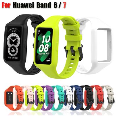 Vervangende band voor Huawei Band 7 Band Siliconen Horlogeband voor Huawei Band 6 Band Horlogeband Armband
