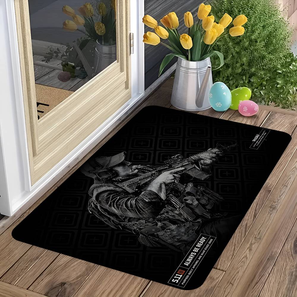 5.11 Tactical Door Mat Washable Non-Slip Living Room Sofa Chairs Area Mat Kitchen Doormat Area Rug