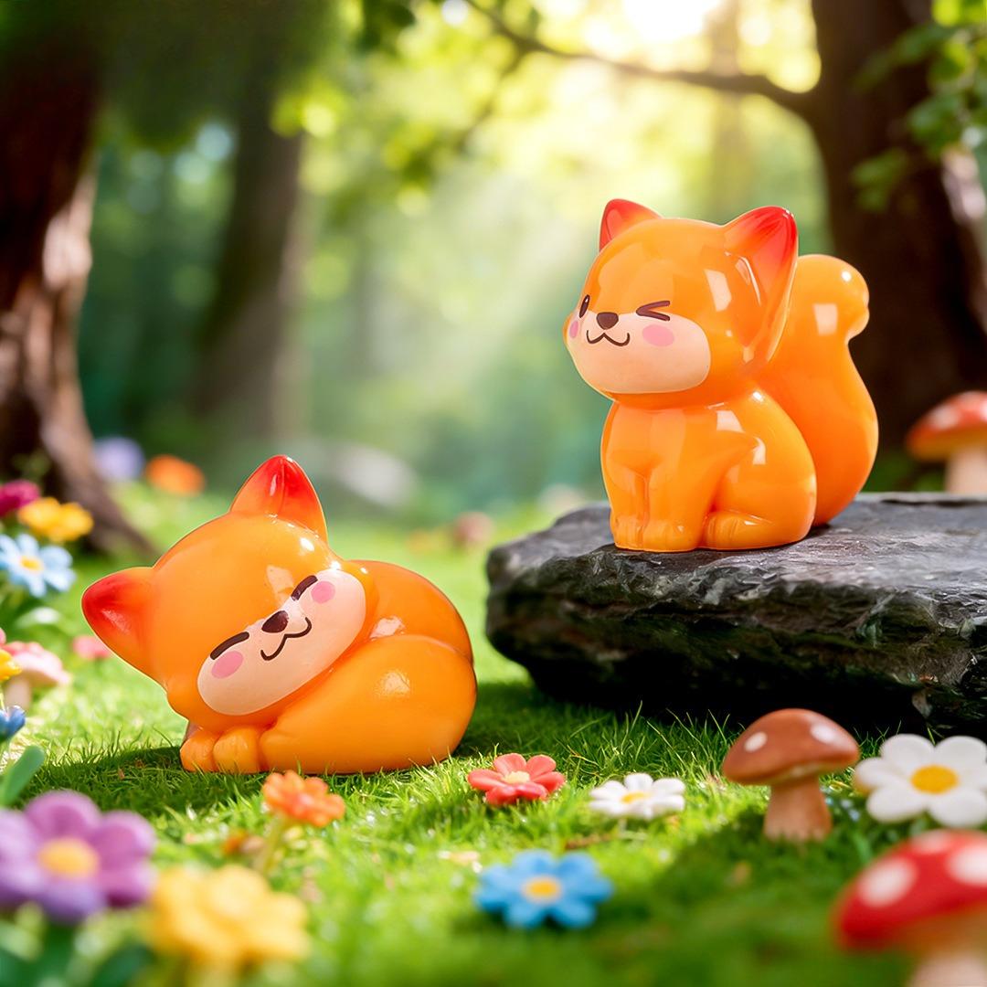 

2-20pcs Kawaii Resin Cartoon Foxes Animal DIY Home Decor Miniature Fairy Home Garden Decoration Dollhouse Accessories 20pcs